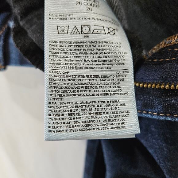 Gap 1969 Women's Jeans The Perfect Boot Blue 26s - Picture 6 of 11